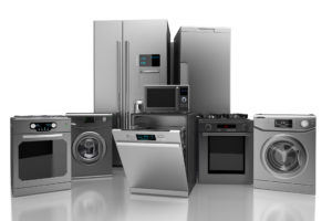 3D illustration of home appliance